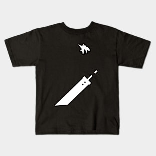 Minimalist Cloud, Final Fantasy 7 Kids T-Shirt